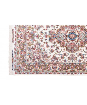 A pair of hand-woven rugs with Khatibi design, Mashhad texture